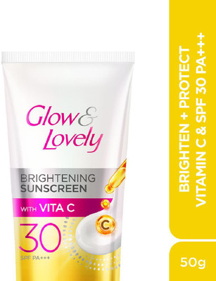 Glow & Lovely Sunscreen - SPF 50 Brightening Sunscreen SPF 30, 50g(50 g)