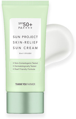Thank You Farmer Sunscreen - SPF 50+ PA++++ Sun Project Skin Relief Sun Cream SPF50+ PA++++(50 ml)
