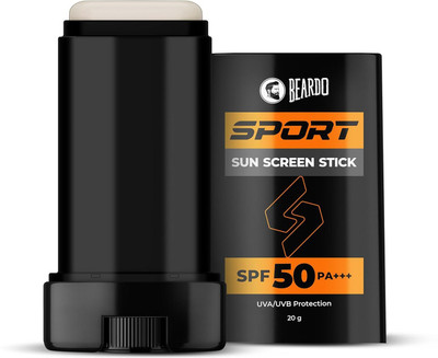 BEARDO Sunscreen - SPF 50 PA+++ Sport Sunscreen Stick | Reduces Dark spots UVA/UVB Rays Protection(20 g)
