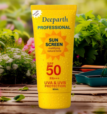 Deeparth Sunscreen - SPF 50 PA+++ Multi-Layer UV Shield SPF 50 PA++++ with Hyaluronic Glow (DP145ZA143(60 ml)