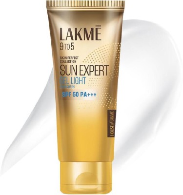 Lakmé Sunscreen - SPF 50 PA+++ PA+++ 9 To 5 Sun Expert Gel Light(50 g)