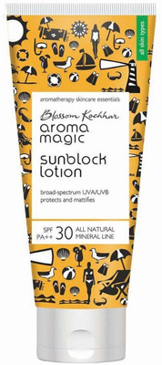 Aroma Magic Sunscreen - SPF 30 PA++ Matte Sunblock Lotion | All Skin Type| Mattifies & Protects against UVA/UVB Rays(100 ml)