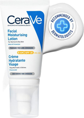 CeraVe Sunscreen - SPF 30 AM Facial Moisturizing Lotion With Sunscreen SPF 30 & Ceramides(52 ml)