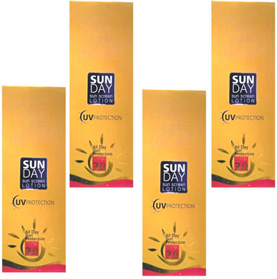 DOOMSDAY Sunscreen - SPF 30 PA+++ SUN DAY SUNSCREEN LOTION FOR UVA/UVB PROTECTION SKIN PACK OF 50ml x 4(200 ml) DOOMSDAY Sunscreen - SPF 30 PA+++ SUN DAY SUNSCREEN LOTION FOR UVA/UVB PROTECTION SKIN PACK OF 50ml x 4(200 ml)