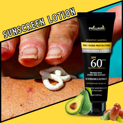 Phillauri Sunscreen - SPF 50 Sunscreen Lotion | Sunblock Cream for UVA-UVB Protection(60 ml)