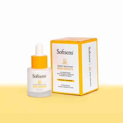 Softsens Sunscreen - SPF 50 Sweat-Resistant Sun Drops(20 ml)