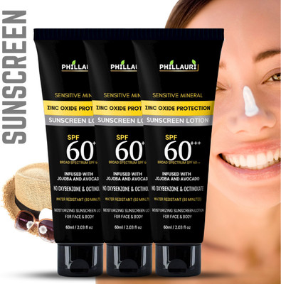 Phillauri Sunscreen - SPF 50 Lightweight Niacinamide Broad Spectrum Sun Cream | for Man & Woman(180 ml)