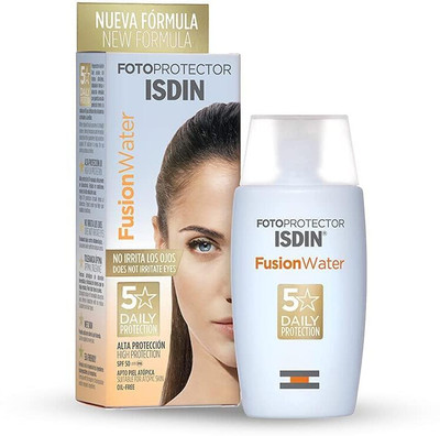 isdiN Sunscreen - SPF 50 Fotoprotector Fusion Water Oil-Free(50 ml)