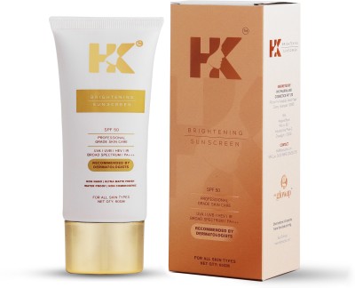 HK Sunscreen - SPF 50 PA++++ Brightening Sunscreen Cream for women & men Moisturising water proof(60 g)