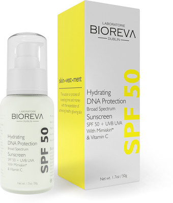 BIOREVA Sunscreen - SPF 50 SPF50 Sunscreen UVA/UVB Protection Lightweight, Leaves No White Caste(50 ml)