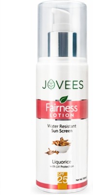 JOVEES Sunscreen - SPF 25 PA+++ Herbal Fairness Lotion(100 ml)