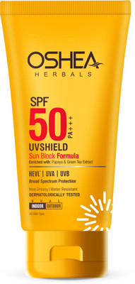 Oshea Herbals Sunscreen - SPF 50 PA+++ SPF 50 PA+++ UVSHIELD SUN BLOCK FORMULA 60Grams(60 g)