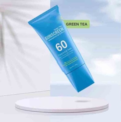 Emijun Sunscreen - SPF 60 PA+++ Green Tea Sunscreen Your Ultimate Sun Protection(100 g)