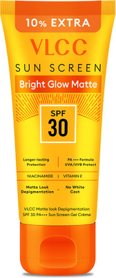 VLCC Sunscreen - SPF 30 PA+++ Matte Look Sunscreen Gel Cream(100 g)