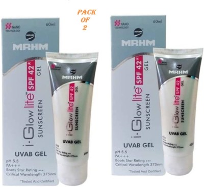 MRHM Sunscreen - SPF 3 STAR PA+++ I GLOW LITE SPF 42 SUNSCREEN GEL(120 ml)