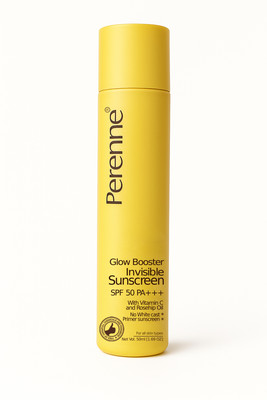Perenne Sunscreen - SPF 50 PA+++ Glow Booster Invisible Sunscreen SPF 50 PA+++ With Vitamin C(50 ml)