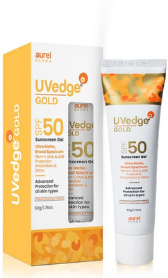 Aurelderma Sunscreen - SPF 50 PA+++ UVEDGE GOLD SPF50 SUNSCREEN GEL(100 g)