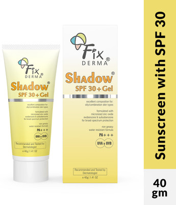 Fixderma-Sunscreen-SPF-30-PA-Shadow-Sunscreen-SPF-30-Gel-For-Oily-Skin-UVA-UVB-Protection-Water-Resistant-40-g