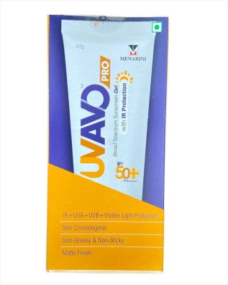 Uvavo Sunscreen - SPF 50 PA++++ Pro SPF-50+ Sunscreen Gel (50 gm)(50 g)