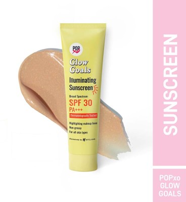 MyGlamm Sunscreen - SPF 30 PA+++ POPxo Glow Goals Illuminating Sunscreen SPF 30-30gm(30 g)