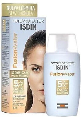 isdiN Sunscreen - SPF 50 PA++ Fotoprotector Fusion Water Spf50 Sunscreen 50 ml(50 ml)