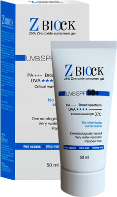 Zymo Sunscreen - SPF 50 PA+++ By Z Block Sunscreen(50 g)