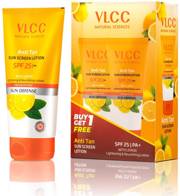 VLCC Sunscreen - SPF 50 PA++ Anti Tan Sun Screen Lotion - SPF 25 PA - 150ml X 2(300 ml)