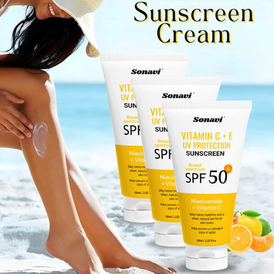 Sonavi Sunscreen - SPF 50 PA++ Sunscreen For Men & Woman,Sunscreen Lotion, Day Care(180 ml)