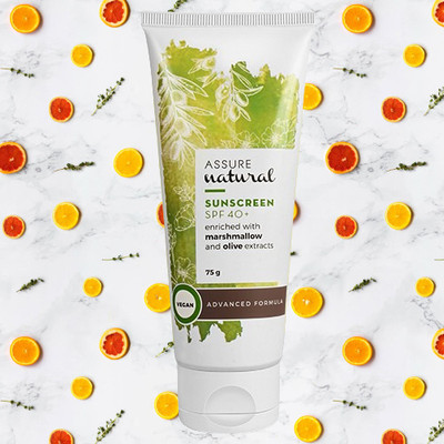 ASSURE Sunscreen - SPF SPF 40+ PA+++ Sunscream SPF 40+ Enriched With Marshmallow & Olive Extracts (75g)(75 g)