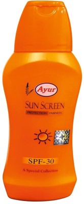 Ayur Sunscreen - SPF 30 Herbals Sunscreen Lotion SPF-20(100 ml)