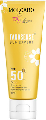 MOLCARO Sunscreen - SPF SPF 50 PA+++ PA+++ TANOSENSE SUNEXPERT SPF 5O SUNSCREEN PACK OF 1(60 g)