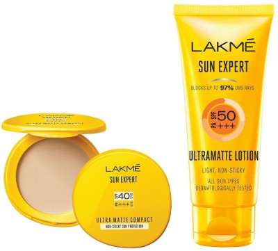 Lakmé Sun Expert Ultra Matte Lotion and Compact – SPF 50 PA+++  (110 ml)