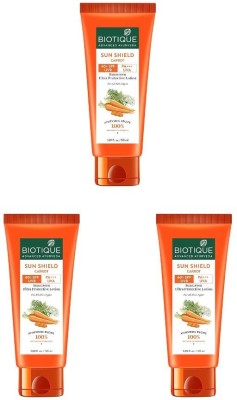 BIOTIQUE Sunscreen - SPF 40+ PA+++ SUNSCREEN CARROT 40+ SPF PA+++ SUNSCREEN LOTION UVA/UVB 50 ML(50 ml)