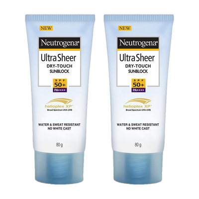 NEUTROGENA Sunscreen - SPF 50 PA++++ Ultra Sheer Dry-Touch Sunblock| Water and sweat resistant| No white cast(160 g)