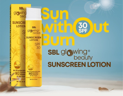 SBL Sunscreen - SPF 50 GLOWING BEAUTY SUNSCREEN LOTION(50 ml)