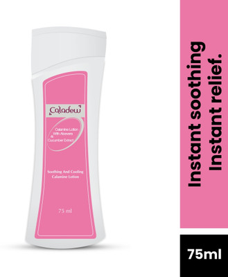 Caladew Sunscreen - SPF 50 PA+ cooling-soothing calamin lotion with Aloevera & cucumber extract(75 ml)