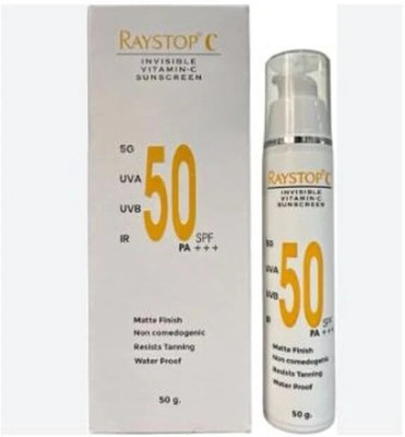 RAYSTOP Sunscreen - SPF 50 PA+++ C Sunscren (Invisible Vitamin C )(50 g)