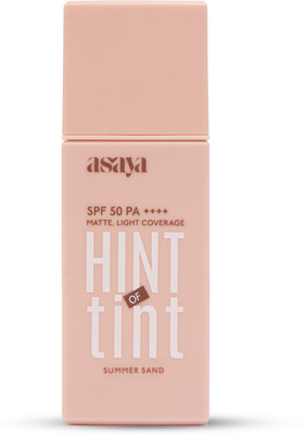 ASAYA Sunscreen - SPF 50+ PA++++ Hint Of Tint Tinted Sunscreen SPF 50 PA++++ With Niacinamide & Titanium Dioxide(40 ml)