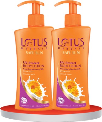 LOTUS HERBALS Sunscreen - SPF 25 PA+++ Safe Sun UV Protect Body Lotion(500 ml)