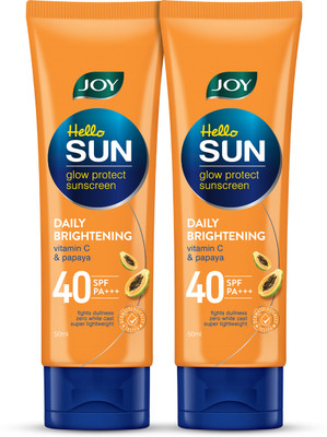 Joy Sunscreen - SPF 40 PA+++ Hello Sun Glow Protect Sunscreen Daily Brightening(100 ml)
