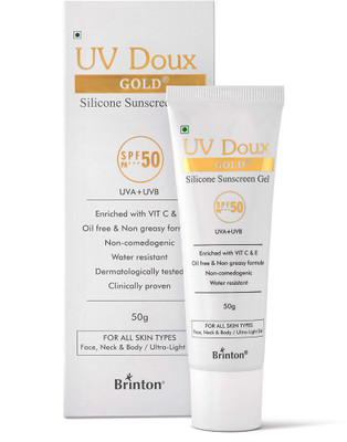 Brinton Sunscreen - SPF 50 PA++ UV DOUX GOLD SILICONE SUNSCREEN GEL(50 g)