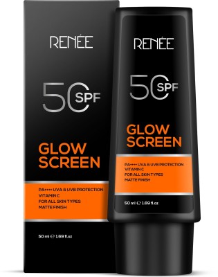 Renee Sunscreen - SPF 50 PA++++ Glowscreen SPF 50 Sunscreen Cream - 50ml(50 ml)