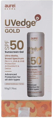 Aurelderma Sunscreen - SPF 50 PA+++ UVEDGE GOLD SUNSCREEN GEL(50 g)