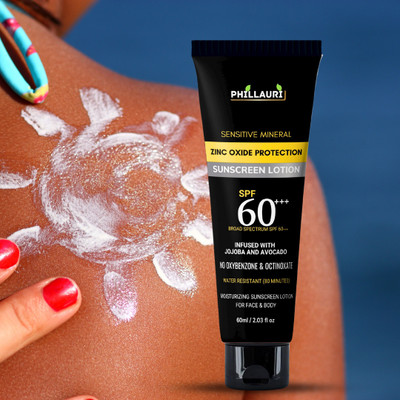 Phillauri Sunscreen - SPF 50 Lightweight Sunscreen for Acne Reduction & Hydration Skin | Sunscreen Lotion(60 ml)