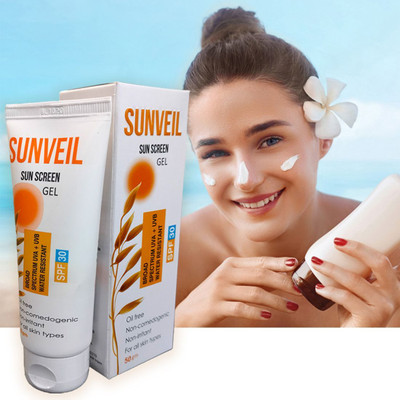 Sunveil Sunscreen - SPF 30 PA+ UV Protection, All Natural Sun Protection Pack of 2(100 g)