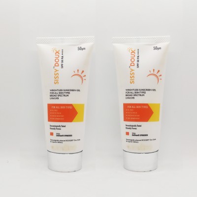 CUTIS Sunscreen - SPF 50+ PA+++ SISSY DOUX SUN SCREEN SPF 50 PA ++++ -50gm (PACK OF 2)(50 g)