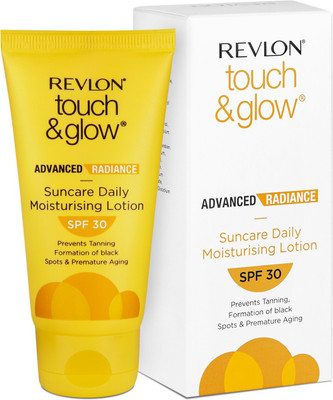 Revlon Sunscreen - SPF 30 Touch & Glow Advanced Radiance Spf 30 Sunscreen With Aloevera (No Whitecast)(50 ml)