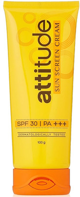 Attitude Sunscreen - SPF 30 PA+++ (Dermatologically tested)(100 g)