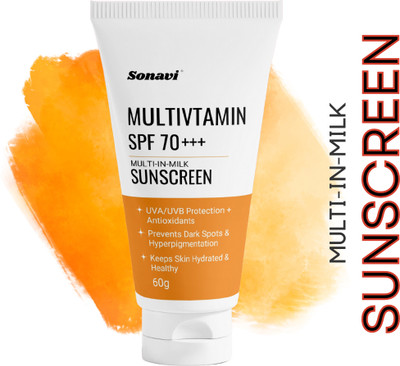 Sonavi Sunscreen - SPF 50 Vitamin C + E Brightening Sunscreen Spray For UVA/UVB Protection(60 g)