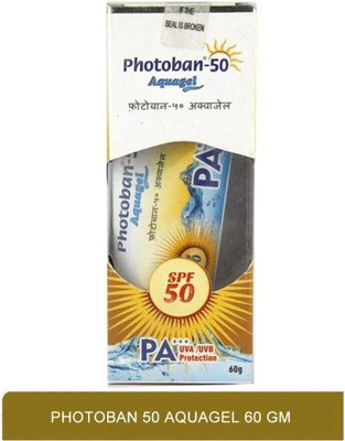 Photoban Sunscreen - SPF 50 PA+++ Aquagel with SPF 50(PA+++),60 gm(60 g)